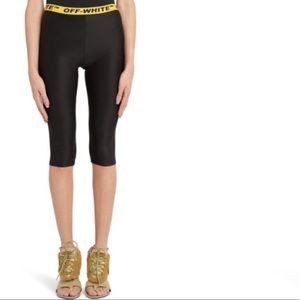 OFF-WHITE INDUSTRIAL JOGGING CROP PANTS BIKE SHORTS SIZE 40